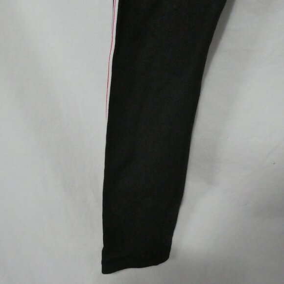 TNA | medium | Black Leggings With White, Navy and Red Stripe Side Panels - Picture 8 of 16